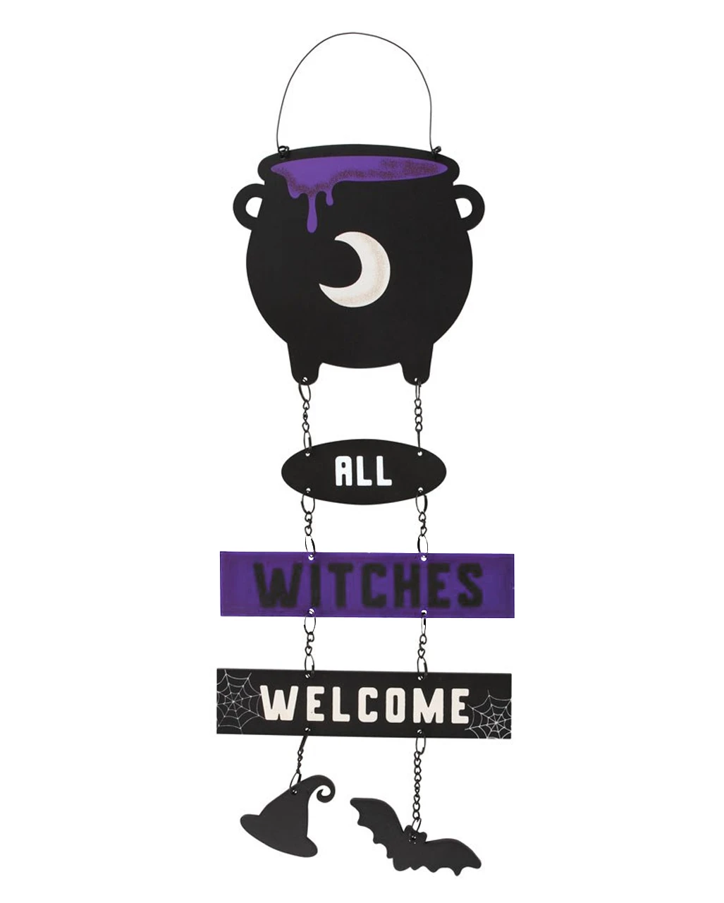 All Witches Welcome Mit Hexenkessel 30cm 1 All Witches Welcome Mit Hexenkessel 30cm