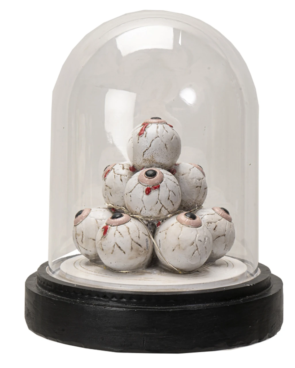 Beleuchteter Augenhügel Unter Glashaube 18cm 2 Beleuchteter Augenhügel Unter Glashaube 18cm – Bild 2