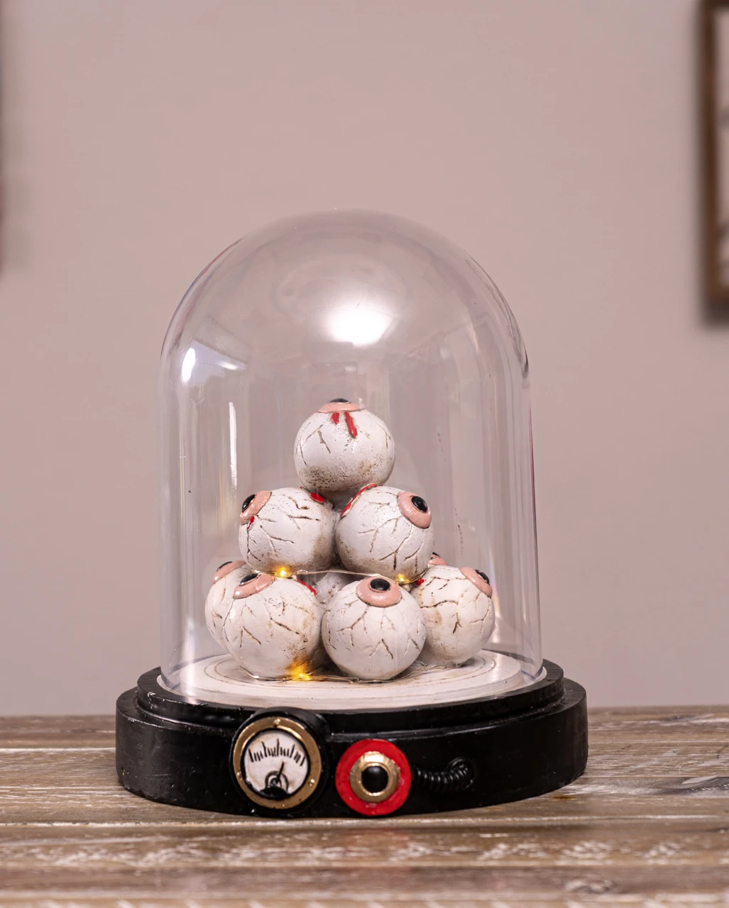 Beleuchteter Augenhügel Unter Glashaube 18cm 6 Beleuchteter Augenhügel Unter Glashaube 18cm – Bild 6