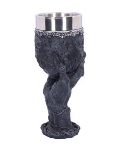Baphomet Trinkkelch Mit Greifhand 8 Baphomet Trinkkelch Mit Greifhand -Halloween Serien Geschäft baphomet kelch mit greifender hand baphomets grasp goblet gothic deko 39511 04