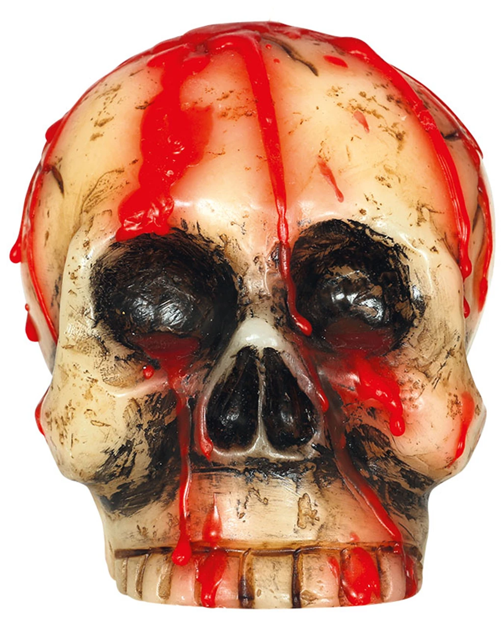 Blutige Totenschädel Kerze 10cm 1 Blutige Totenschädel Kerze 10cm