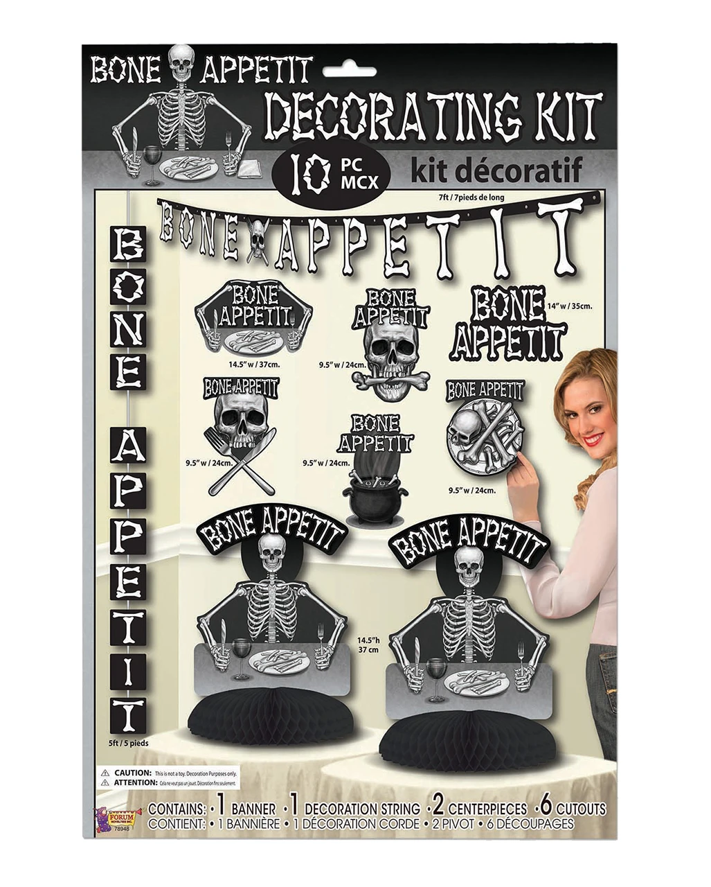 Bone Appetit Dekorations Set 10 Teilig 1 Bone Appetit Dekorations Set 10 Teilig