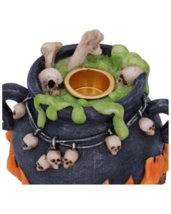 Blubbernder Hexenkessel Räucherkegel & Kerzenhalter 8 Blubbernder Hexenkessel Räucherkegel & Kerzenhalter -Halloween Serien Geschäft bubbling brew hexenkessel kerzen und raeucherkegel halter halloween und hexendeko 51650 2