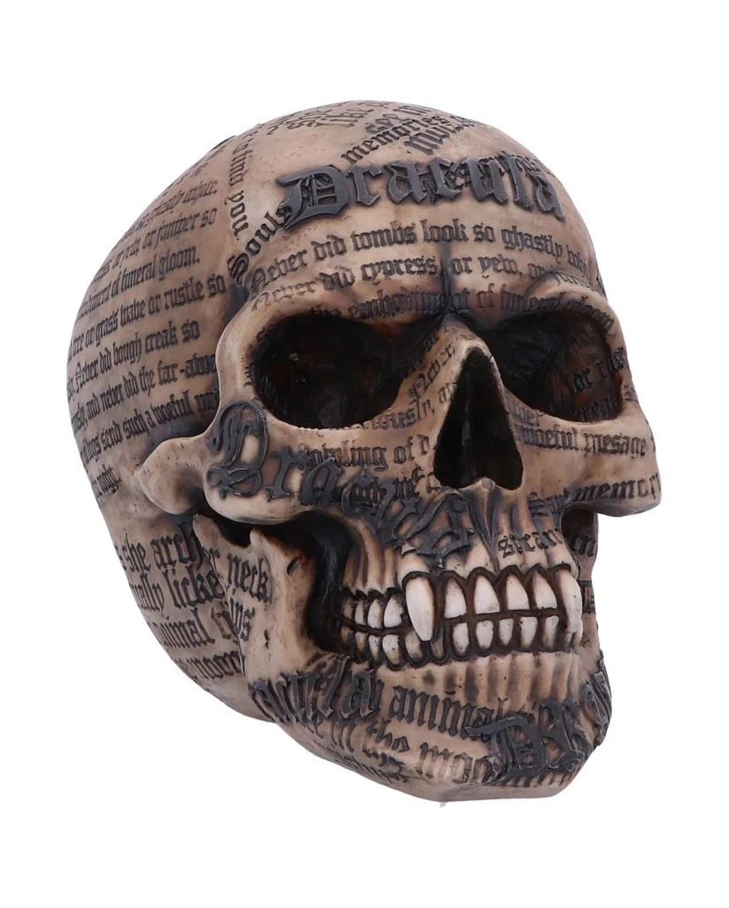 Dracula Totenkopf Mit Bram Stoker Zitaten 1 Dracula Totenkopf Mit Bram Stoker Zitaten