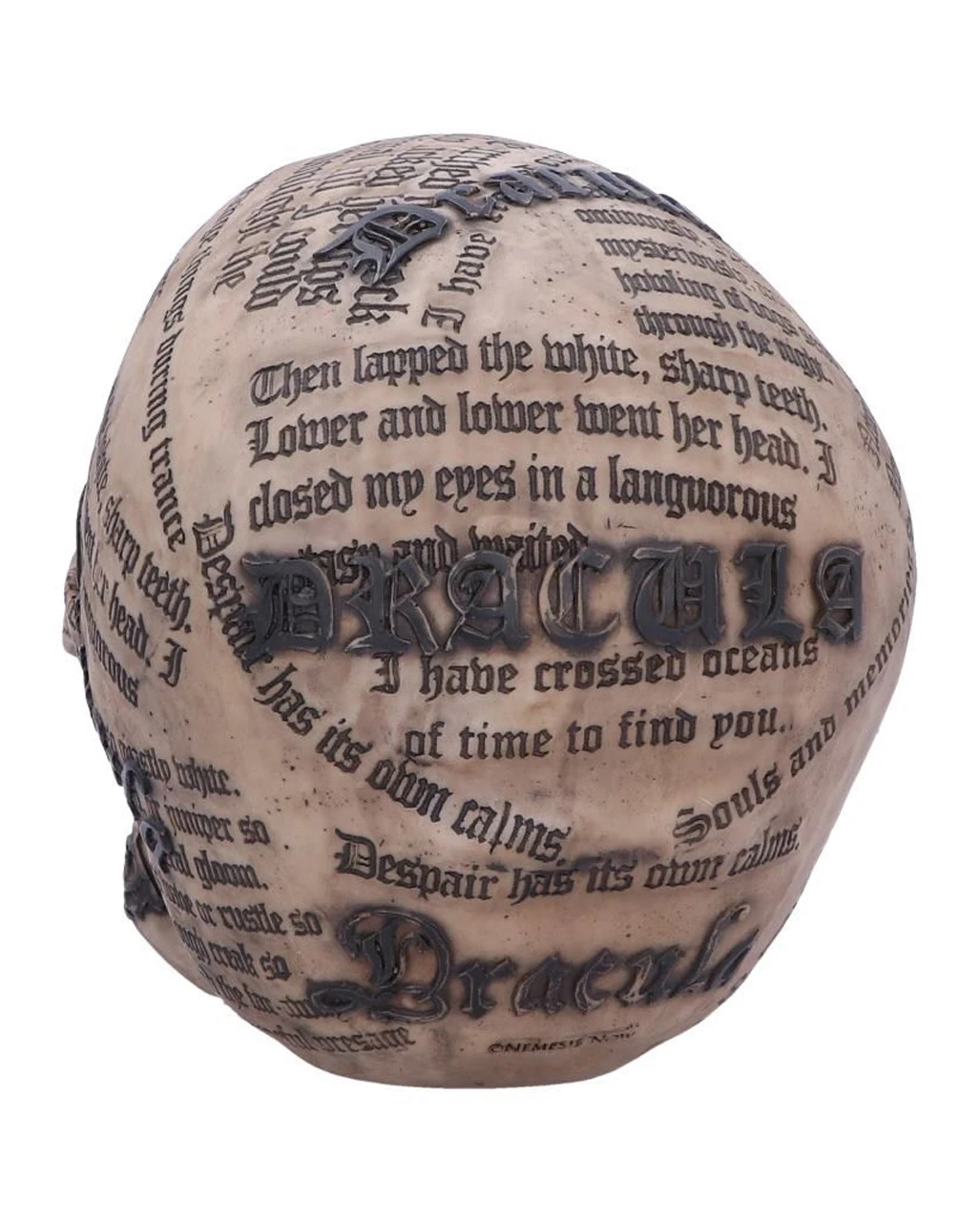 Dracula Totenkopf Mit Bram Stoker Zitaten 3 Dracula Totenkopf Mit Bram Stoker Zitaten – Bild 3