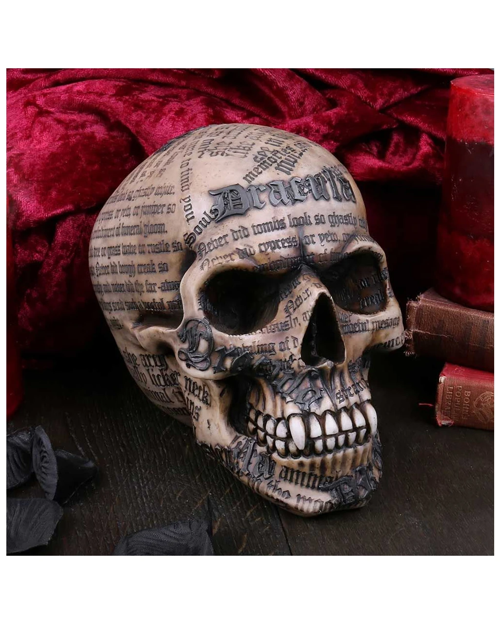 Dracula Totenkopf Mit Bram Stoker Zitaten 5 Dracula Totenkopf Mit Bram Stoker Zitaten – Bild 5