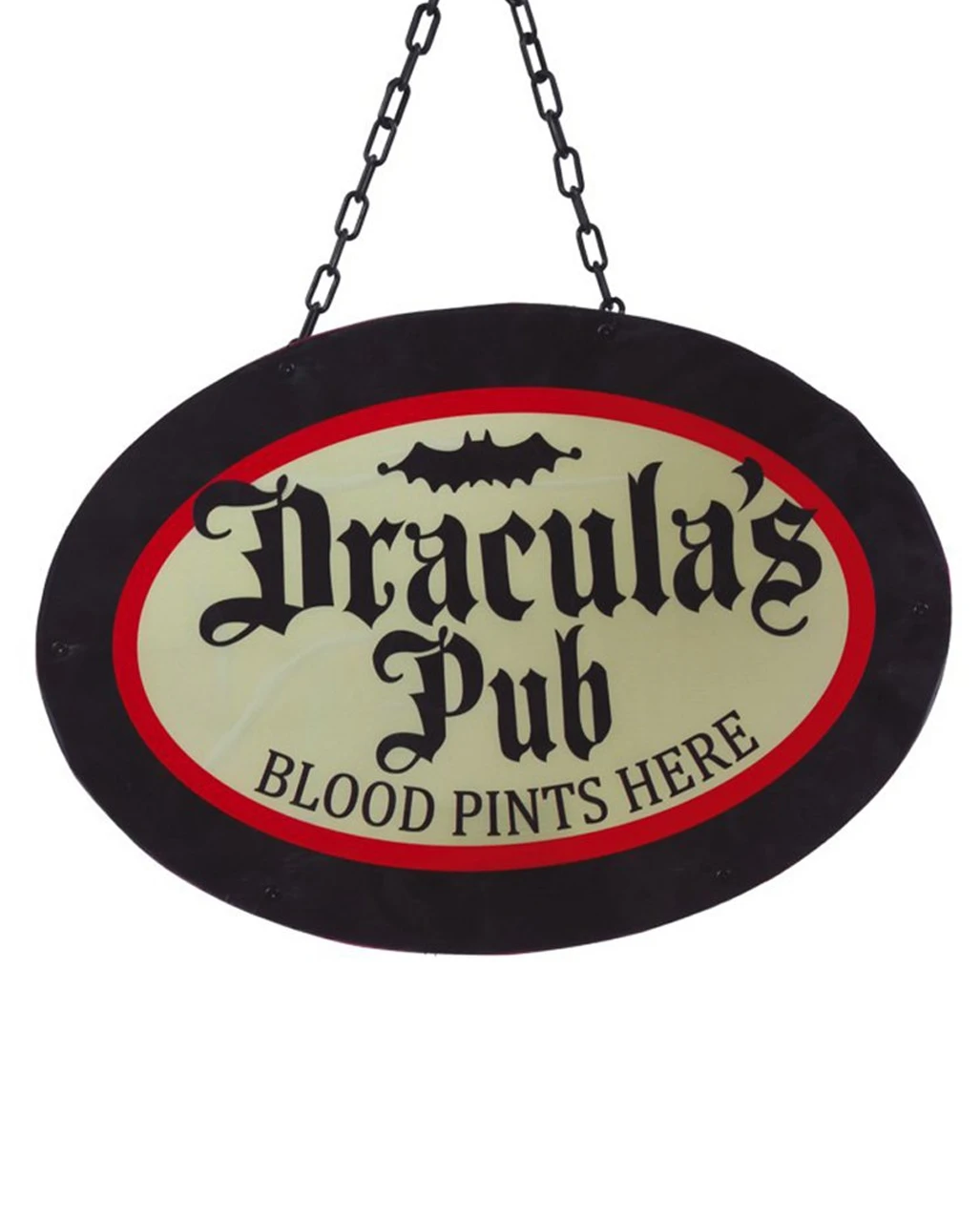 Draculas Pub Wanddeko Mit LEDs 47cm 1 Draculas Pub Wanddeko Mit LEDs 47cm