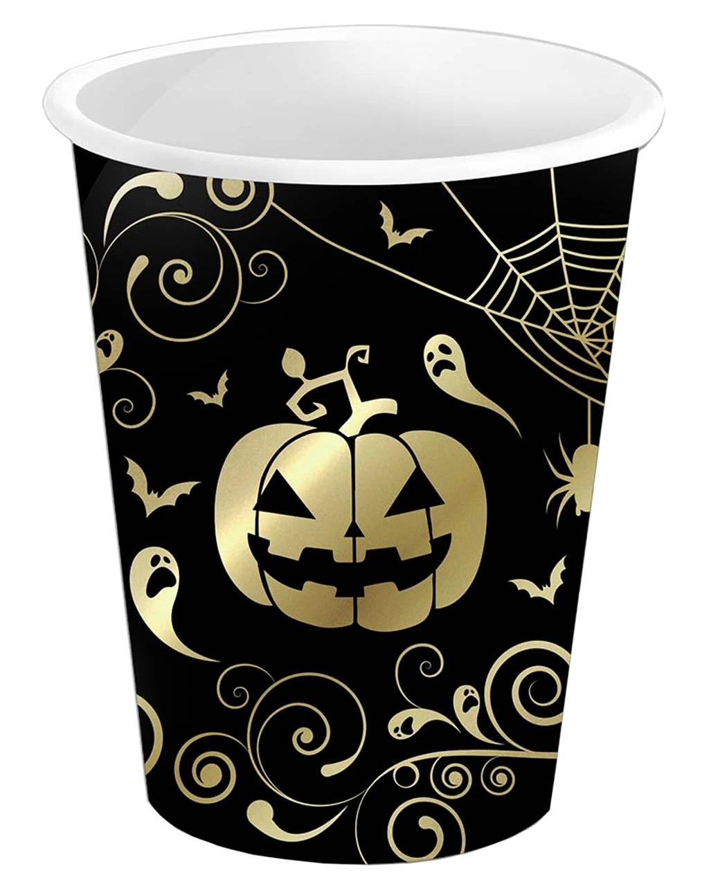 Extravagante Halloween Kürbis Pappbecher 6 St. 1 Extravagante Halloween Kürbis Pappbecher 6 St.