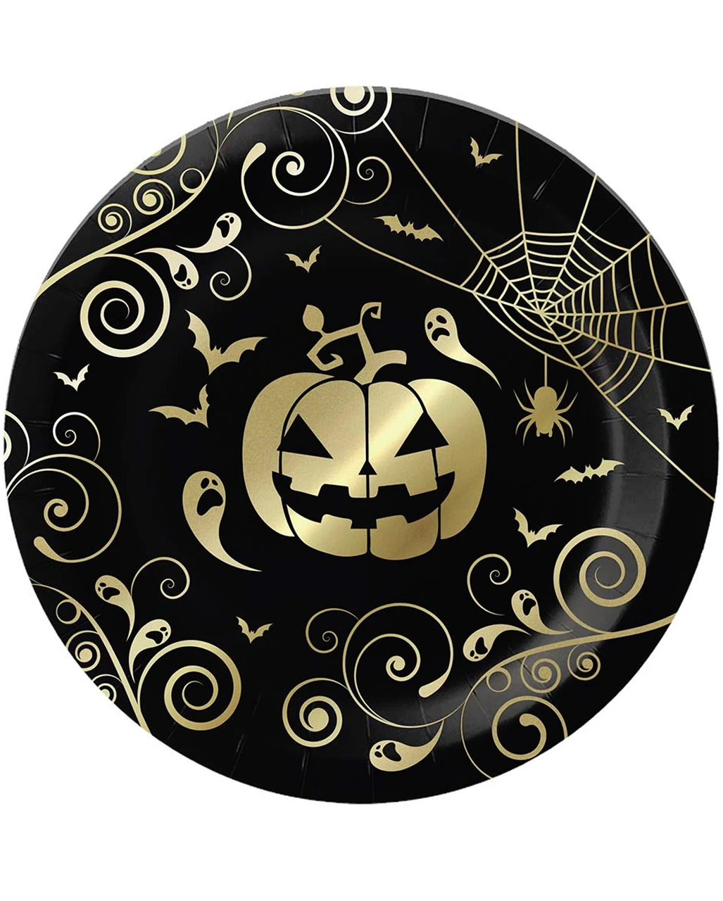 Extravagante Halloween Kürbis Pappteller 6 St. 1 Extravagante Halloween Kürbis Pappteller 6 St.