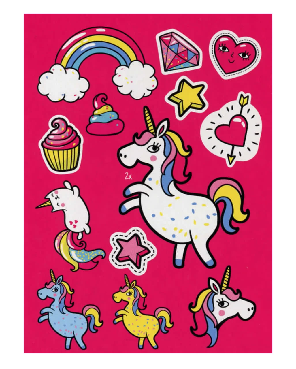 Essbare Einhorn Deko-Oblaten 14 St. 2 Essbare Einhorn Deko-Oblaten 14 St. – Bild 2