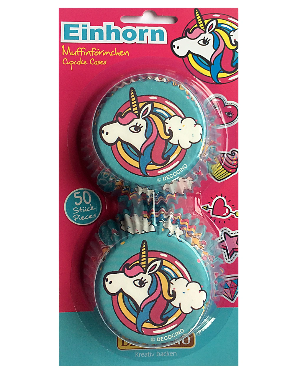 Einhorn Cupcake Förmchen 50 St. 1 Einhorn Cupcake Förmchen 50 St.