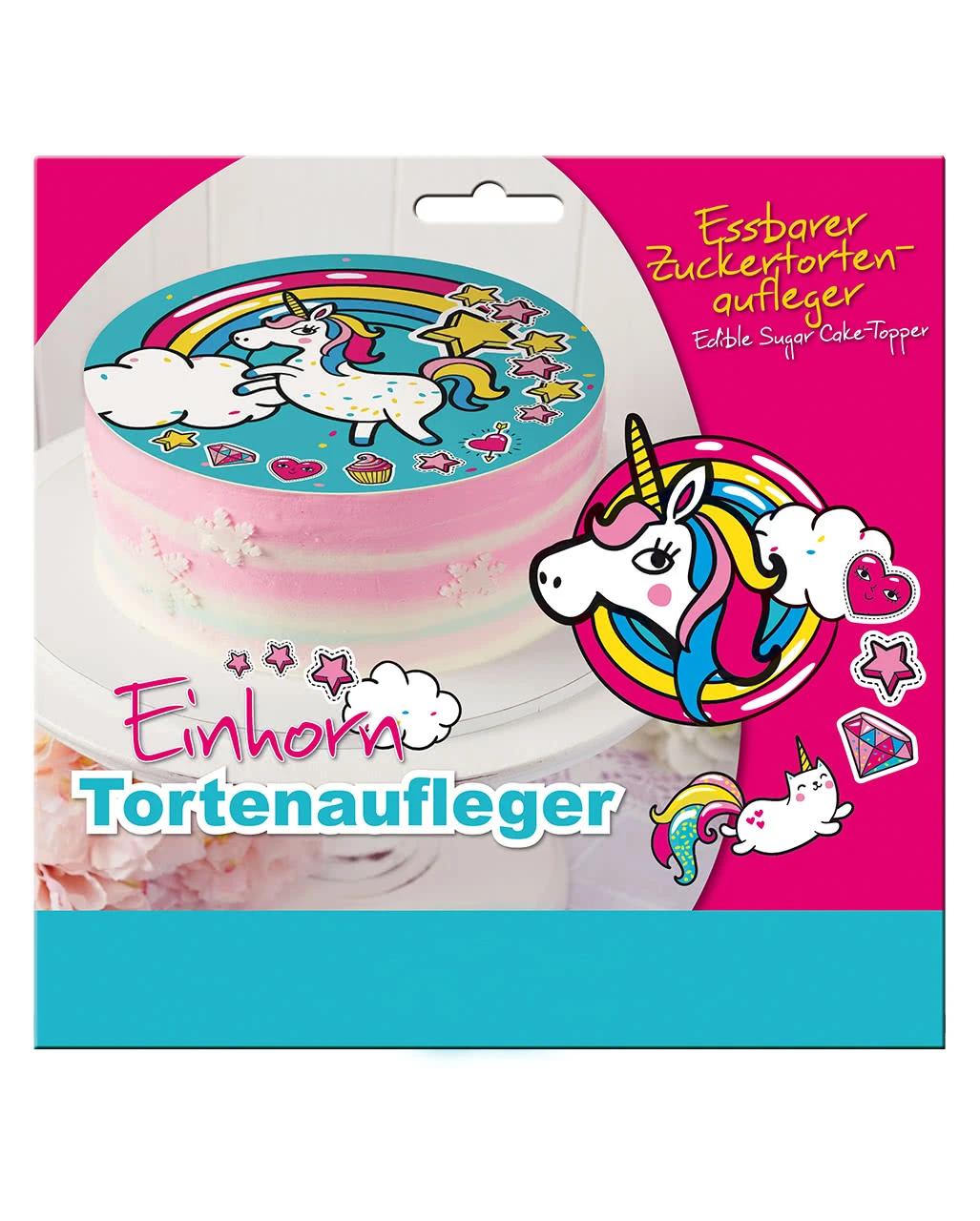 Einhorn Kuchenaufleger 1 Einhorn Kuchenaufleger