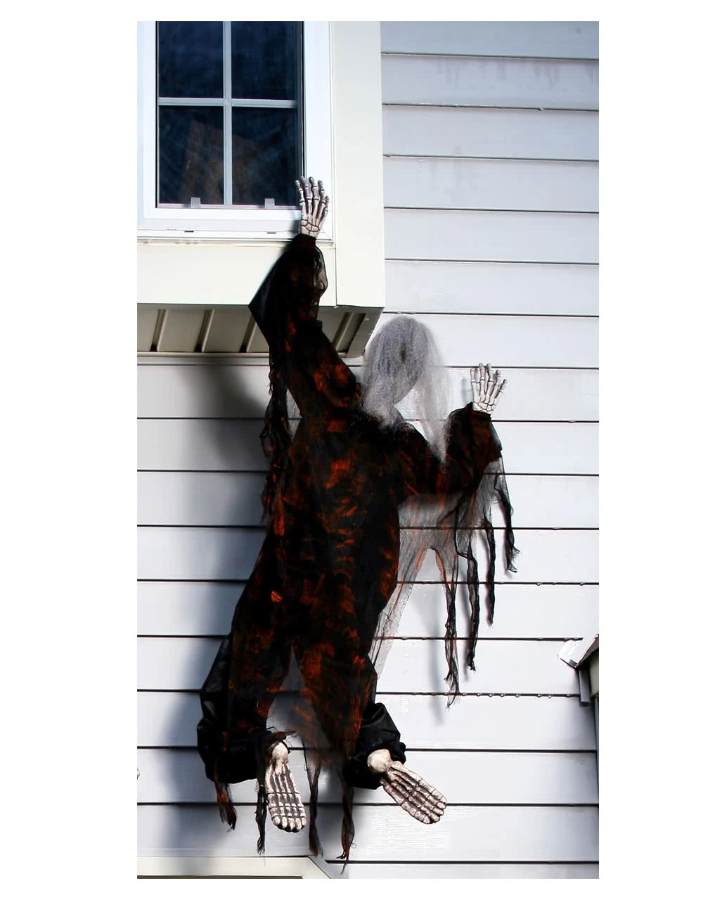 Kletterndes Skelett Schwarz 152cm 1 Kletterndes Skelett Schwarz 152cm