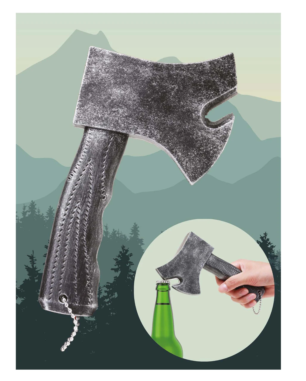 Axt Flaschenöffner 2 Axt Flaschenöffner – Bild 2