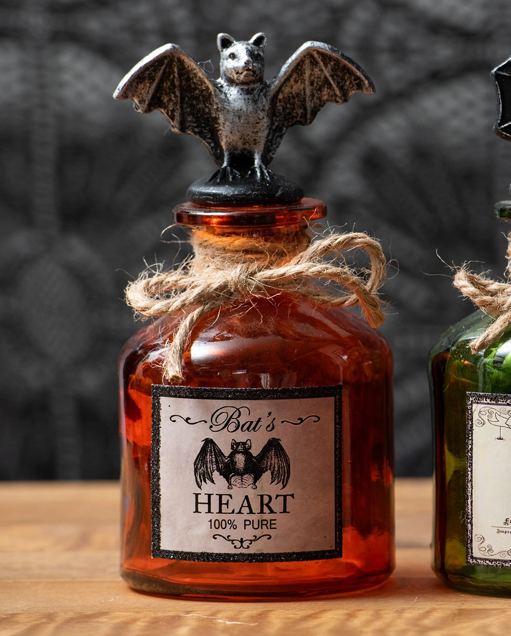 Zaubertrank Glasflasche Fledermaus Herz 2 Zaubertrank Glasflasche Fledermaus Herz – Bild 2