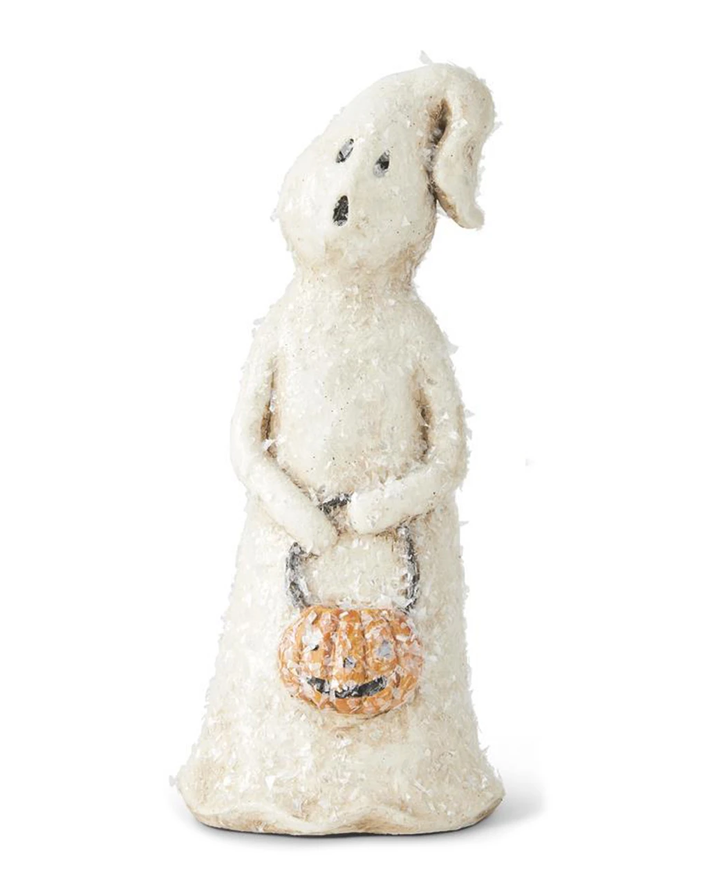 Geist Mit Kürbis & Glitter Halloween Figur 20cm 1 Geist Mit Kürbis & Glitter Halloween Figur 20cm