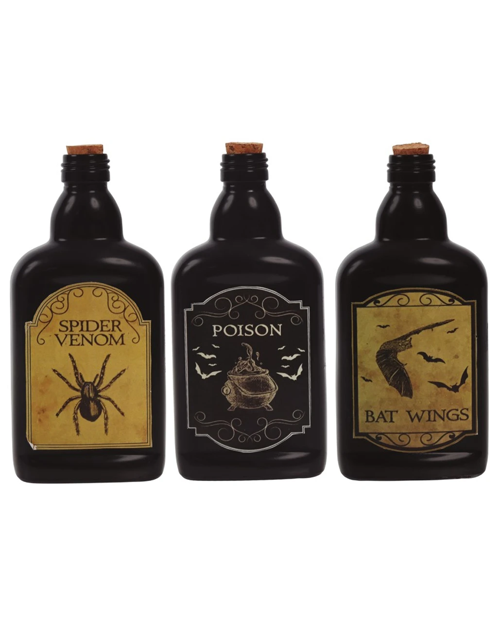 Gift Flasche Halloween Tischdeko 19cm 1 Gift Flasche Halloween Tischdeko 19cm