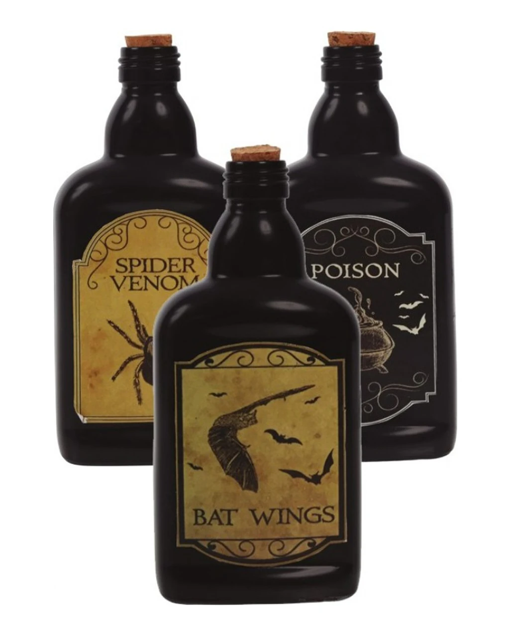 Gift Flasche Halloween Tischdeko 19cm 2 Gift Flasche Halloween Tischdeko 19cm – Bild 2