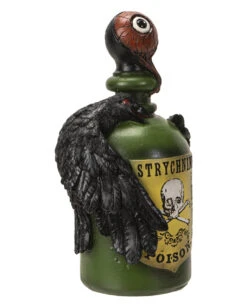 Giftflasche Mit Blutigem Augapfel & Krähe 20cm 9 Giftflasche Mit Blutigem Augapfel & Krähe 20cm -Halloween Serien Geschäft giftflasche mit blutigem auge und schwarzem rabe poision bottle with bloody eyeball and raven gothic deko 54745 04