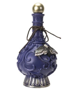 Giftflasche Mit Totenschädel Motte 23cm -Halloween Serien Geschäft giftflasche mit totenkopf motte poision bottle with skull moth halloween tischdekoration gothic deko 54736 03