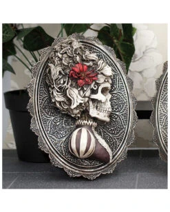 Gothic Skelett Dame Day Of The Dead Wand- & Standbild 10 Gothic Skelett Dame Day Of The Dead Wand- & Standbild -Halloween Serien Geschäft gothic skelett dame day of the dead wandbild gothic skeleton wall plaque stilvolle gothic deko 39301 2