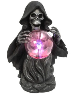 Halloween Serien Geschäft 27 Halloween Serien Geschäft -Halloween Serien Geschäft grosser grim reaper mit leuchtkugel 60cm electric grim reaper with static lighted magic ball halloween deko 52530 2
