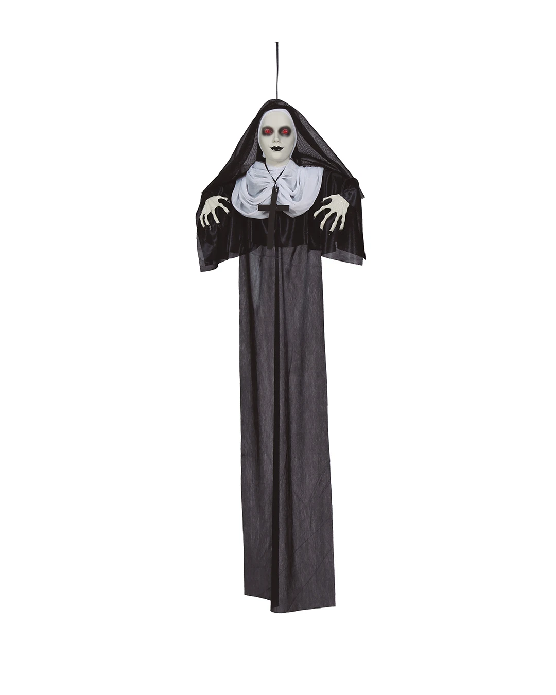 Zombie Nonne Hängefigur Leuchtaugen 1 Zombie Nonne Hängefigur Leuchtaugen
