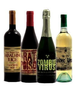 Halloween Flaschen Sticker 8 St.