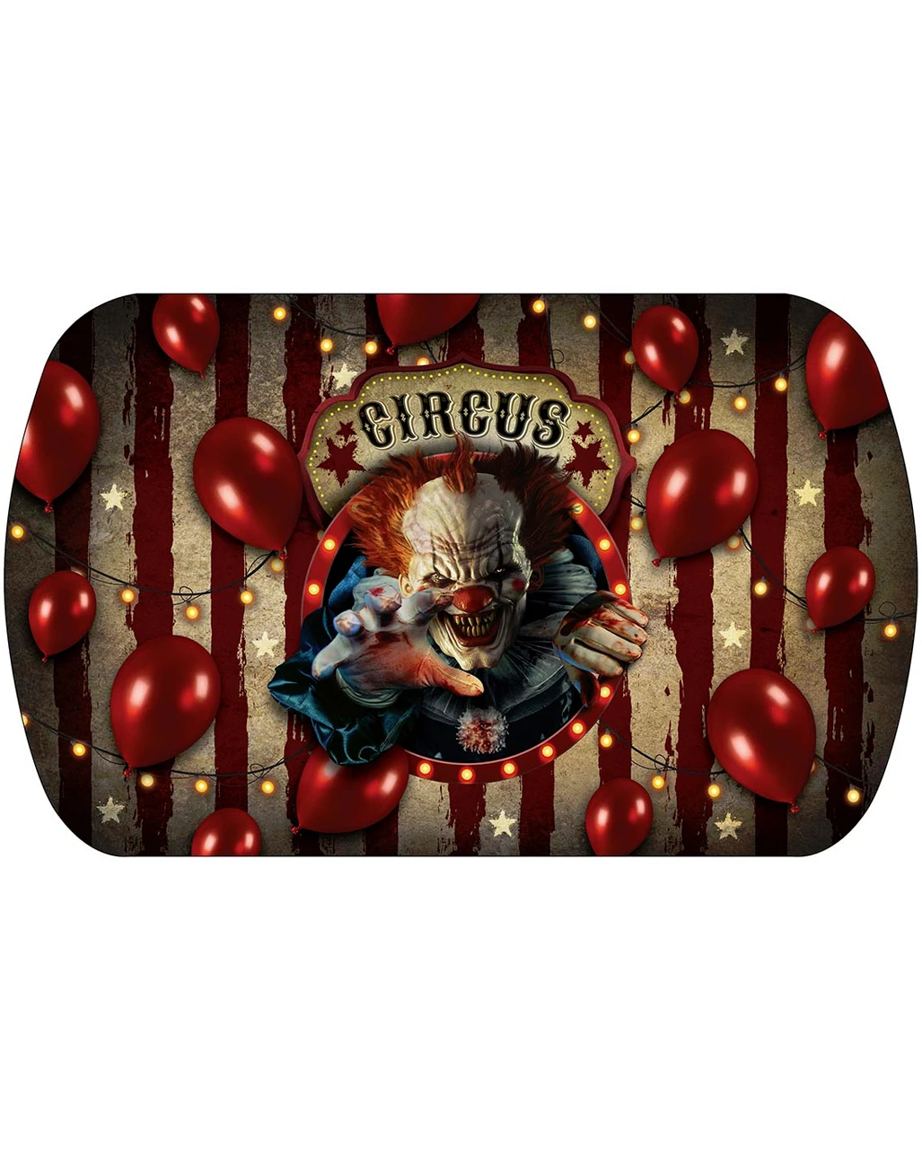 Horror Clown Zirkus Halloween Tablett 1 Horror Clown Zirkus Halloween Tablett