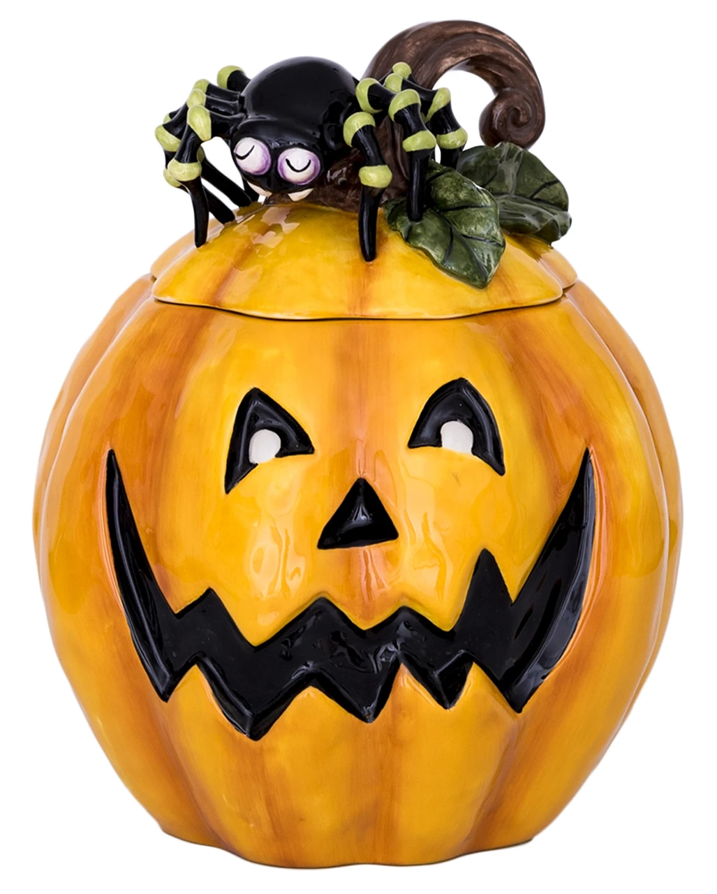 Keramik Keksdose Halloween Kürbis 24cm 1 Keramik Keksdose Halloween Kürbis 24cm