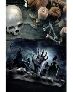 Zombie Friedhof Halloween Tablett 3 Zombie Friedhof Halloween Tablett -Halloween Serien Geschäft halloween zombie friedhof tablett halloween zombie graveyard tray halloween friedhof dekoration 53192 2