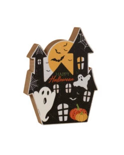 Haunted House Aufsteller Happy Halloween 12cm