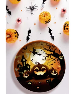 Happy Halloween Kürbis Schale -Halloween Serien Geschäft happy halloween kuerbis schuessel happy halloween pumpkin bowl halloween trick or treat schale 53206