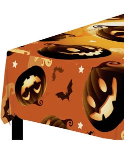 Tischdecke Happy Halloween Kürbis 7 Tischdecke Happy Halloween Kürbis -Halloween Serien Geschäft happy halloween kuerbis tischdecke happy halloween pumpkin tablecloth halloween deko kinder 53203 4