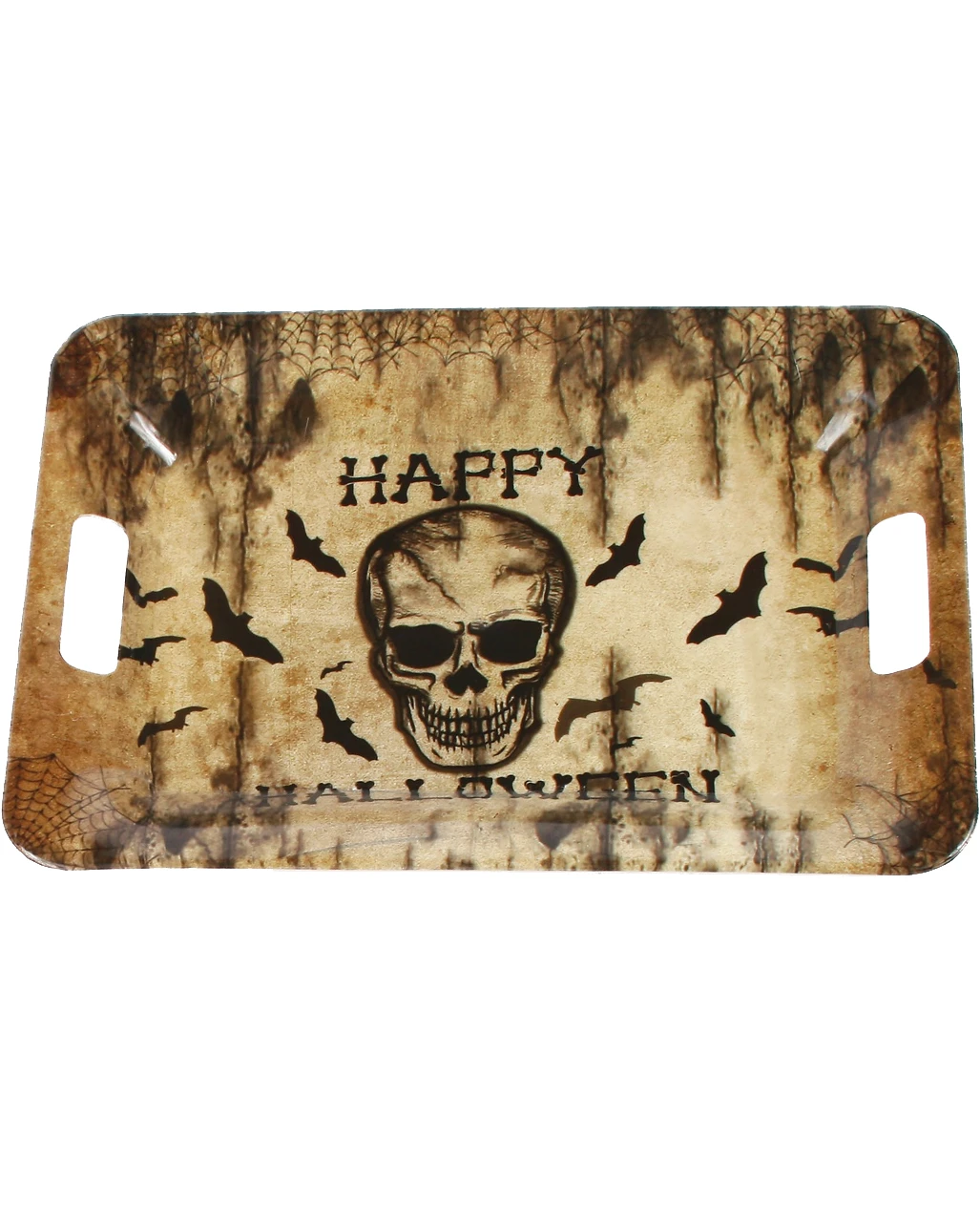 Tablett Happy Halloween Totenkopf 1 Tablett Happy Halloween Totenkopf