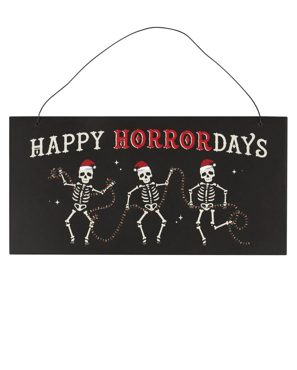 Happy Horrordays Hängeschild Aus Holz 1 Happy Horrordays Hängeschild Aus Holz