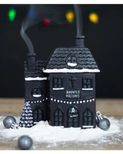 Hounted House Räucherkegel Haus -Halloween Serien Geschäft haunted house raeucherkegel halter haunted house incense cone burner halloween homeware 53588 04