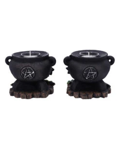Hexenkessel Mit Efeu Kerzenhalter 2er Set 9 Hexenkessel Mit Efeu Kerzenhalter 2er Set -Halloween Serien Geschäft hexenkessel mit efeu teelichthalter 2er set witches cauldron with ivy candle holder halloween tischdeko 51064 03