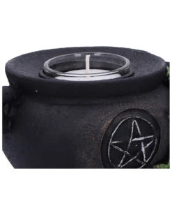 Hexenkessel Mit Efeu Kerzenhalter 2er Set 12 Hexenkessel Mit Efeu Kerzenhalter 2er Set -Halloween Serien Geschäft hexenkessel mit efeu teelichthalter 2er set witches cauldron with ivy candle holder halloween tischdeko 51064 06