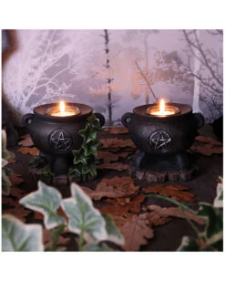 Hexenkessel Mit Efeu Kerzenhalter 2er Set 13 Hexenkessel Mit Efeu Kerzenhalter 2er Set -Halloween Serien Geschäft hexenkessel mit efeu teelichthalter 2er set witches cauldron with ivy candle holder halloween tischdeko 51064 07