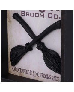 Hocus Pocus Hexenbesen Im Bilderrahmen 20cm -Halloween Serien Geschäft hocus pocus hexenbesen wandbild hocus pocus witch broom wall art halloween dekoration 51063 04