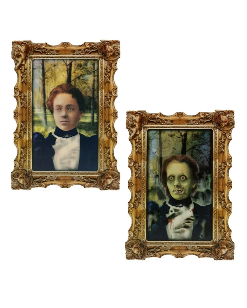 Hologramm Porträt Zombie-Dienstmädchen 1 Hologramm Porträt Zombie-Dienstmädchen