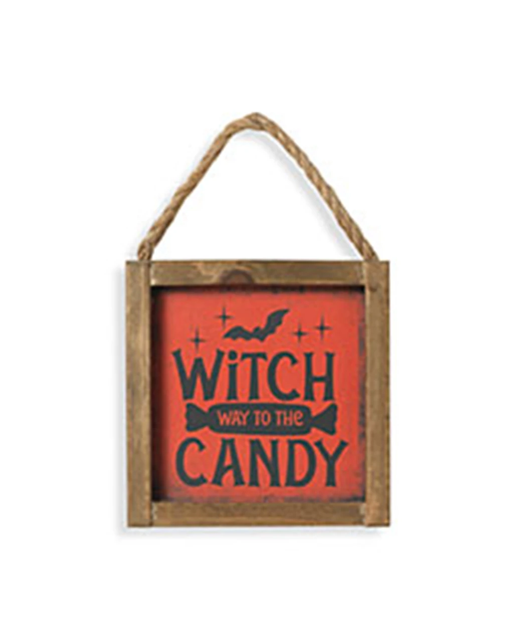 "Witch Way To The Candy" Halloween Wandbild 15cm 1 "Witch Way To The Candy" Halloween Wandbild 15cm