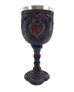 Gothic Kelch Mit Drachen Herz