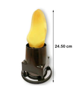 Illusions Flammenlampe Mit Rotem LED Effektrand -Halloween Serien Geschäft illlusions feuerlampemit rotem led effektrand illusions flammenlampe mit rotem led effekt illusion firelamp with red led lights 52816 03