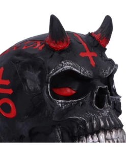 Infernal Teufels Totenschädel 20cm 12 Infernal Teufels Totenschädel 20cm -Halloween Serien Geschäft infernal teufels totenkopf infernal teufels totenschaedel infernal devil skull gothic deko 54566 06