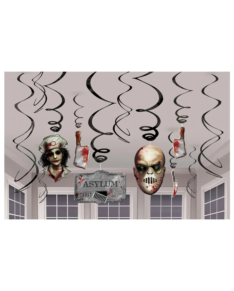 Spiralendeko Irrenanstalt 12-teilig 1 Spiralendeko Irrenanstalt 12-teilig