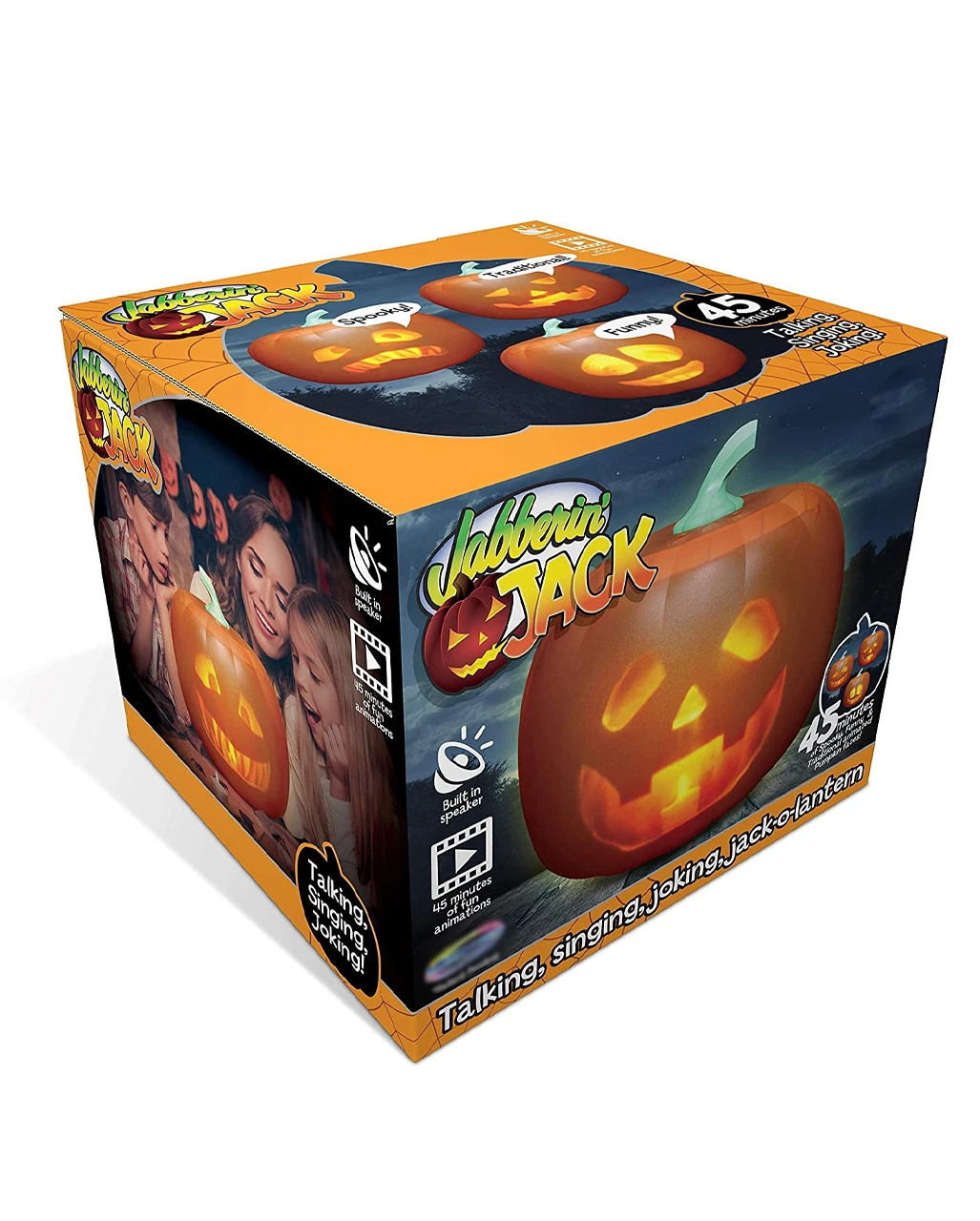 Jabberin Jack Animierter Halloween Kürbis 1 Jabberin Jack Animierter Halloween Kürbis