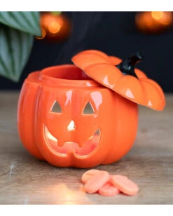 Halloween Kürbis Duftlampe -Halloween Serien Geschäft jack o lantern kuerbis duftlampe halloween kuerbis teelichthalter jack o lantern oil burner halloween homeware 51676 05