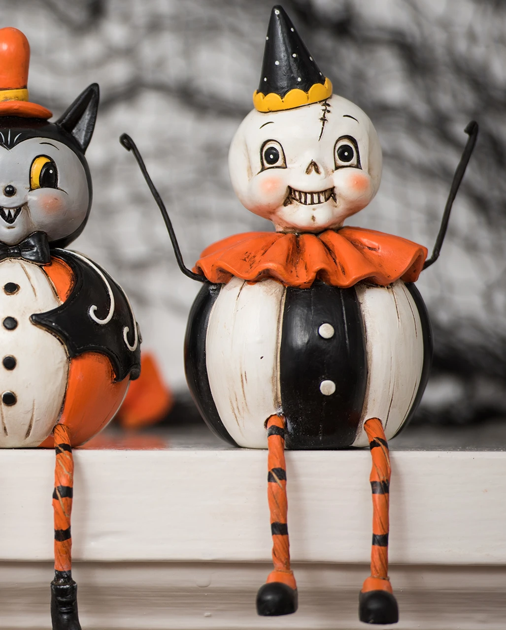 Johanna Parker Kürbis Skelett Vintage Figur 2 Johanna Parker Kürbis Skelett Vintage Figur – Bild 2